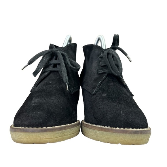 J. Crew Macalister High Heel Suede Ankle Booties Womens Black Size 9 - Picture 7 of 11